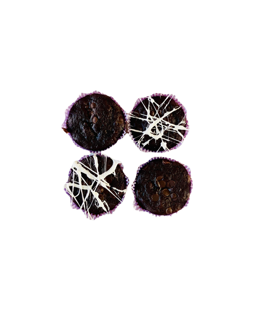 Čokoládové muffiny plnené orieškovým maslom (vegan)