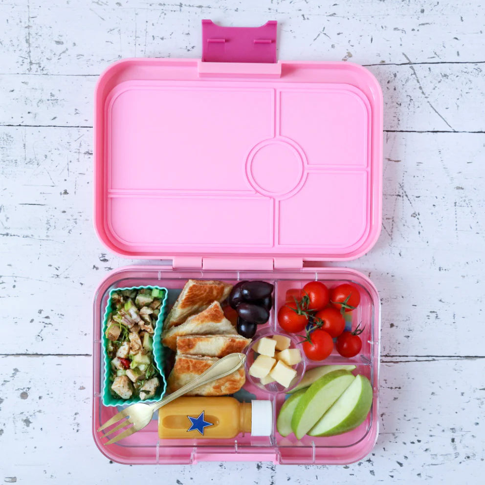 Yumbox CUBES - sada 6 silikónových formičiek tyrkys a ružová
