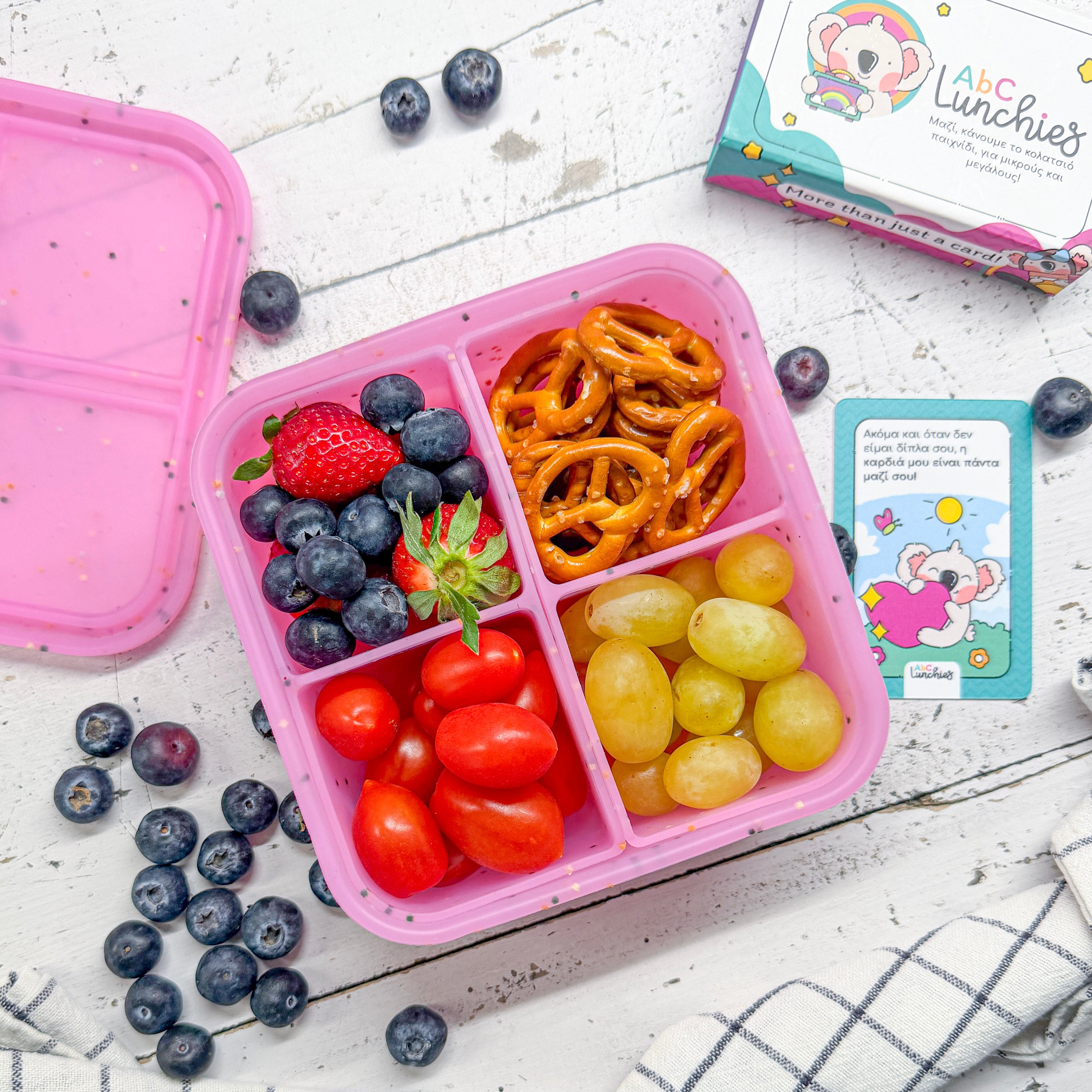 Silikónový box Flexi Bento Mate 4 – ružový