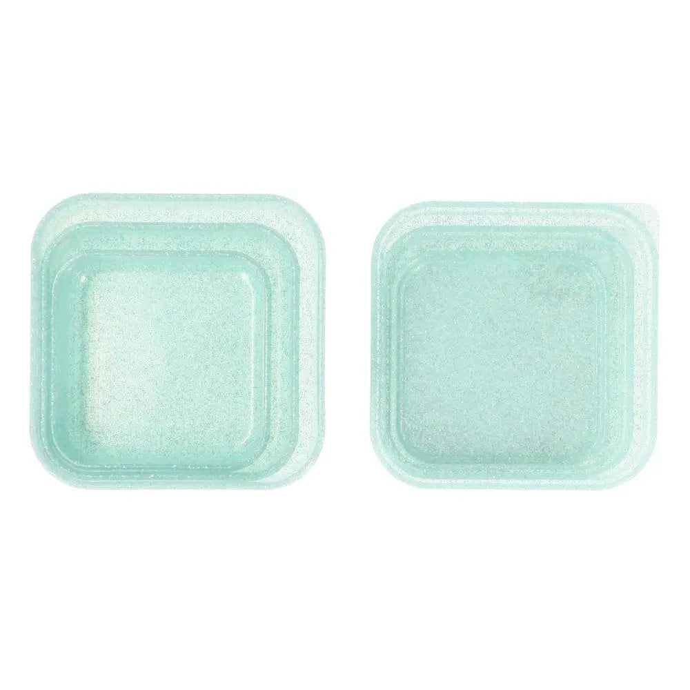 Tutete - sada 3 trblietavých boxíkov - Tyrkys