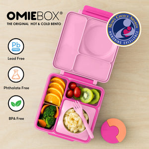 OmieBox hot & cold - Lunchbox s vyberateľnou termonádobou Pixie Pink