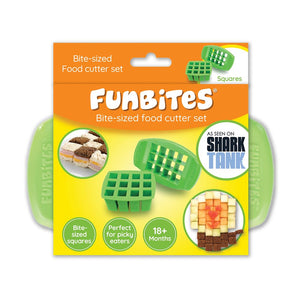 Sendvičové vykrajovátko FUNBITES štvorce zelené