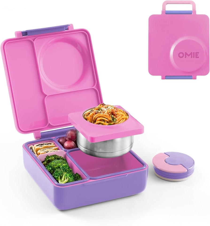 OmieBox hot & cold - Lunchbox s vyberateľnou termonádobou Unicorn Pink
