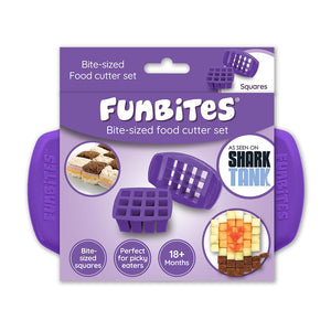 Sendvičové vykrajovátko FUNBITES štvorce fialové
