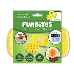 Sendvičové vykrajovátko FUNBITES štvorce žlté