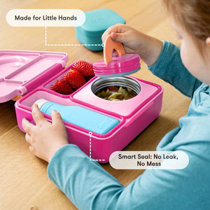 OmieBox hot & cold - Lunchbox s vyberateľnou termonádobou Pixie Pink