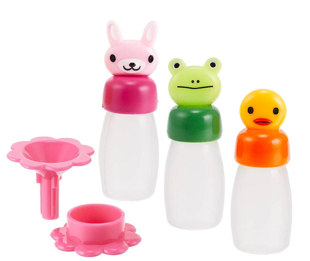 Mini fľaštičky s lievikom na omáčky