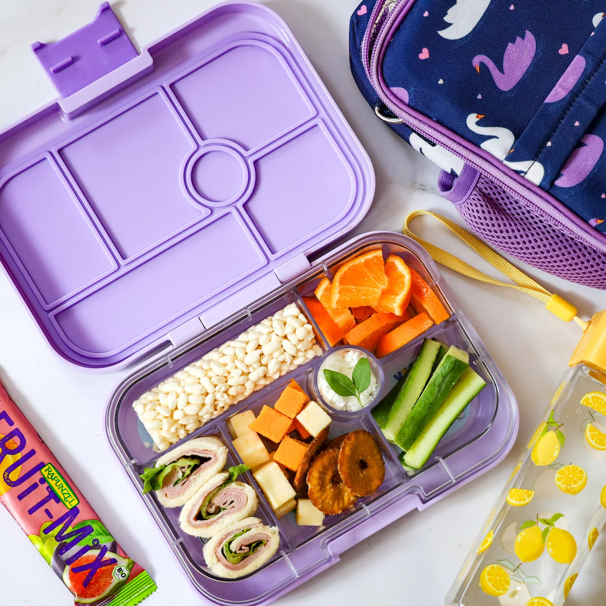 Yumbox Original 6 oddelení fialová (psíky a mačičky)
