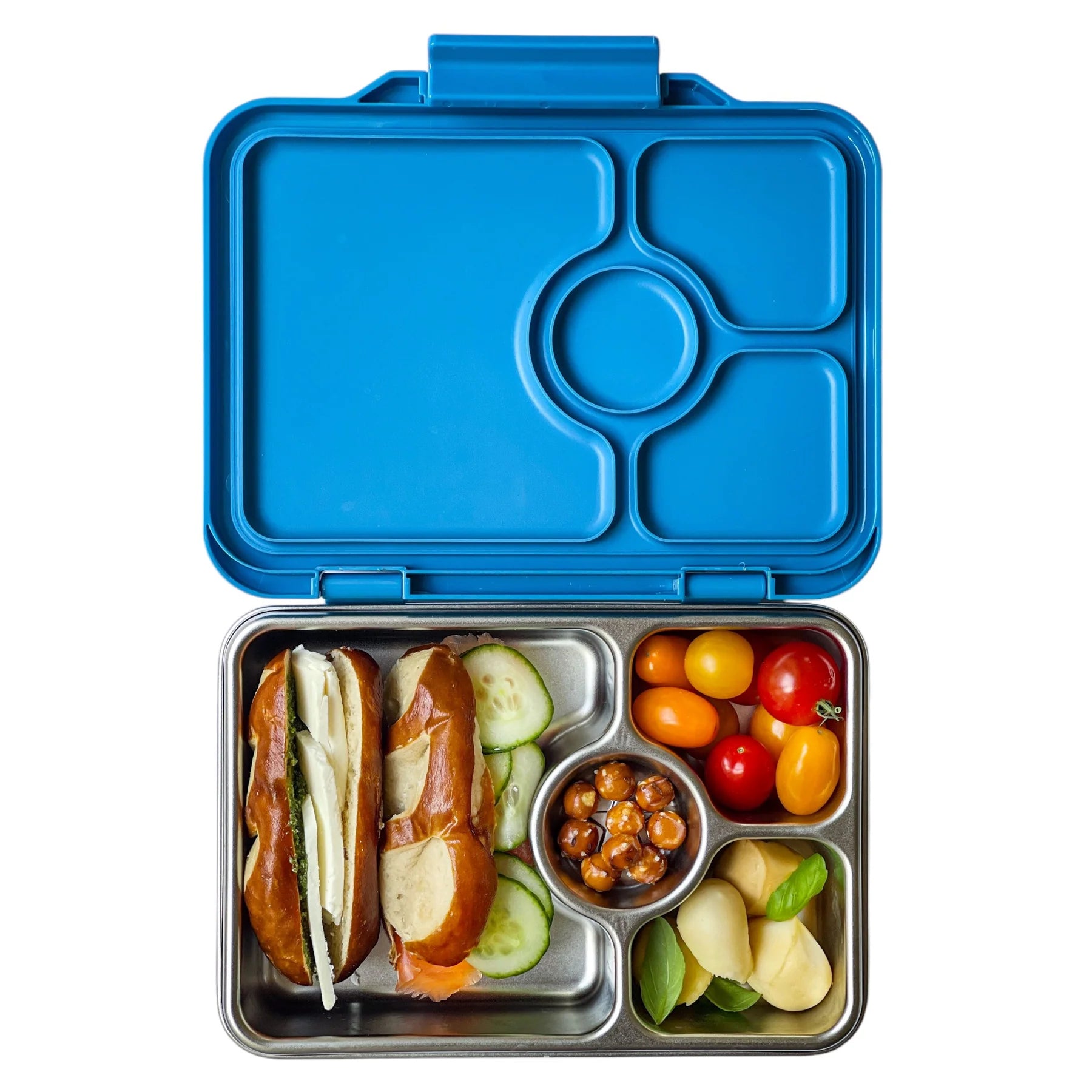 Yumbox Prêt  nerez 4 oddelenia - normandská modrá