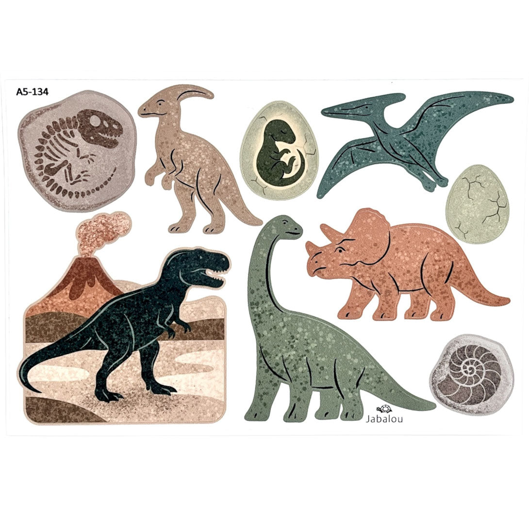 Vodeodolné nálepky Pravek