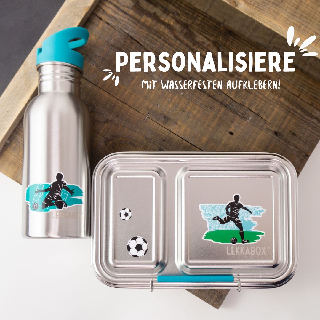 Lekkabox DUO - nerezový box s 2 oddeleniami - les