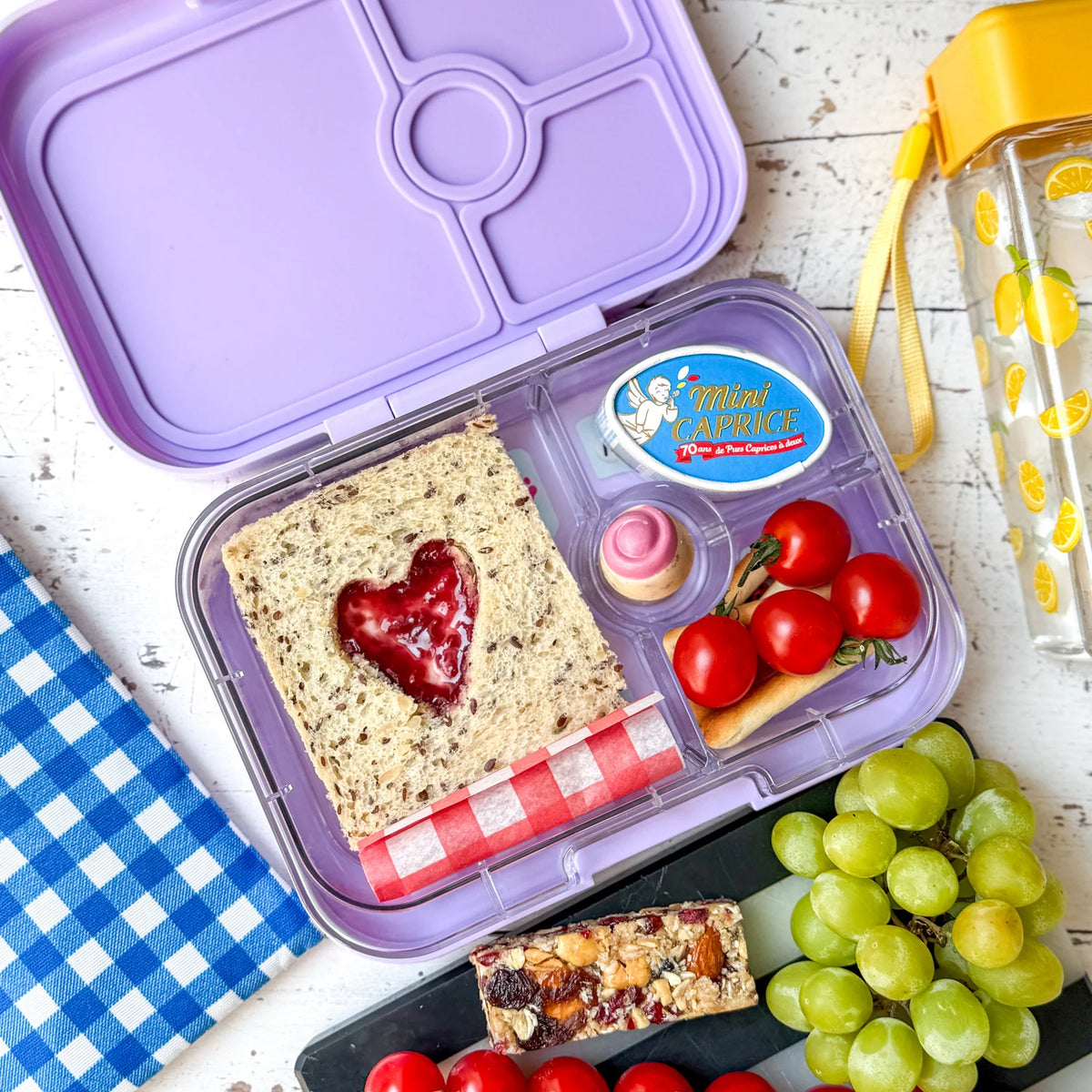 Yumbox Panino 4 oddelenia fialová - priateľstvo
