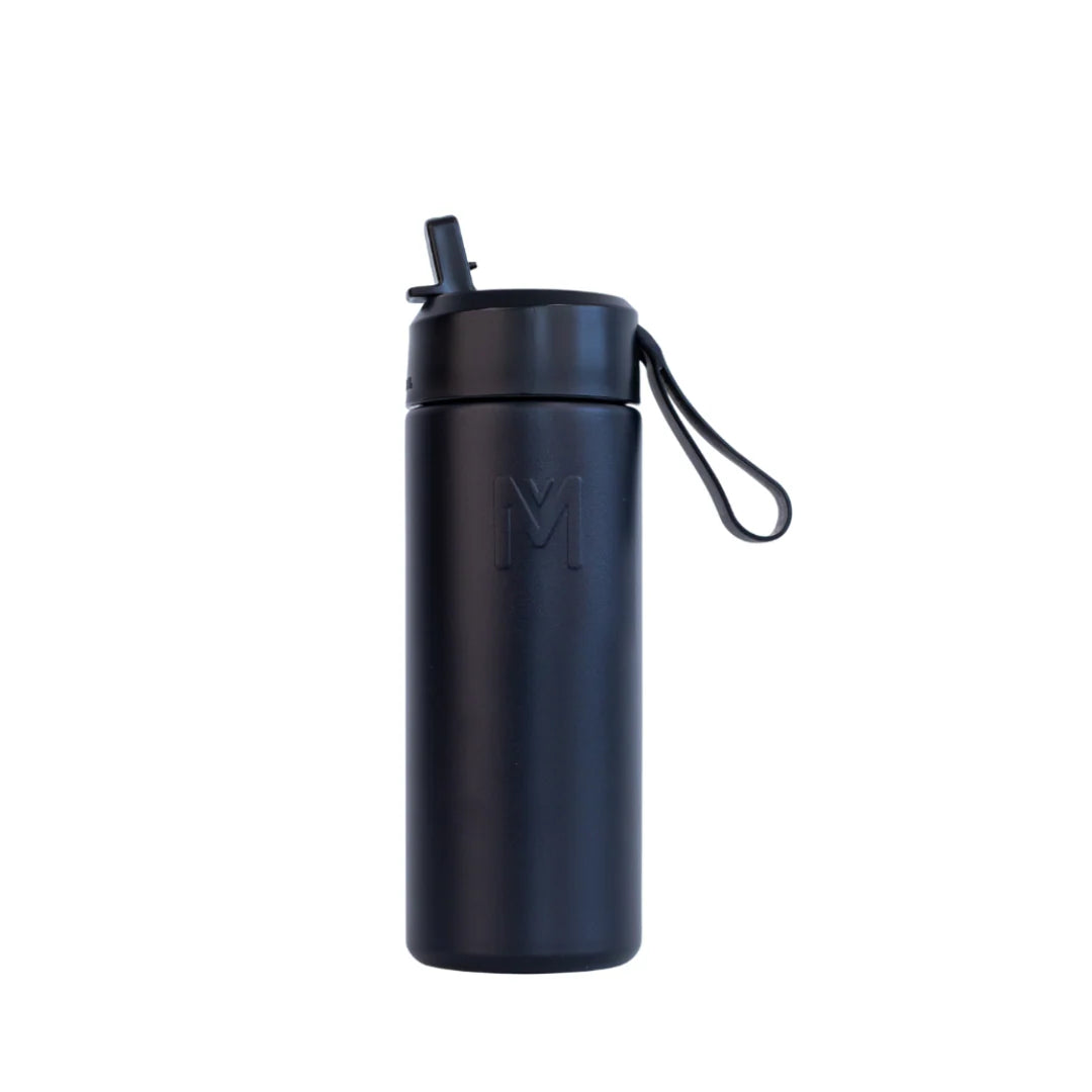 Montii Fusion 475ml - termoizolačná fľaša s cucacím viečkom - čierna