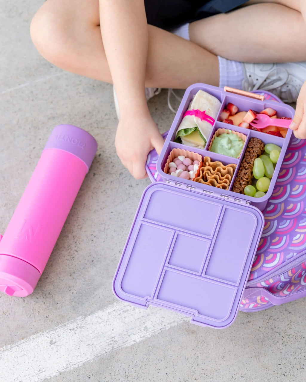 Montii Fusion 700ml - termoizolačná fľaša Ružová s cucacím viečkom