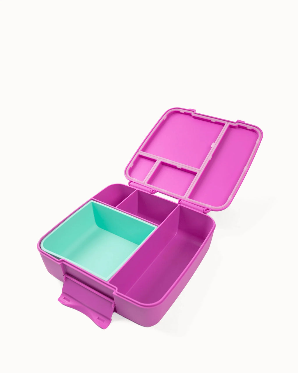 MontiiCo FEAST štvorcová silikónová tácka Tyrkys