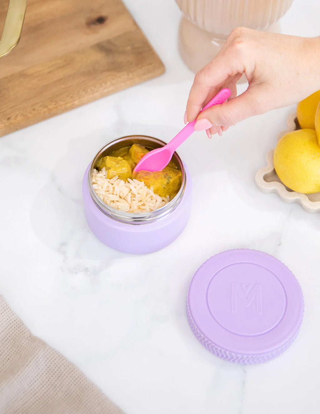 MontiiCo MINI termoska na jedlo 200ml Lila