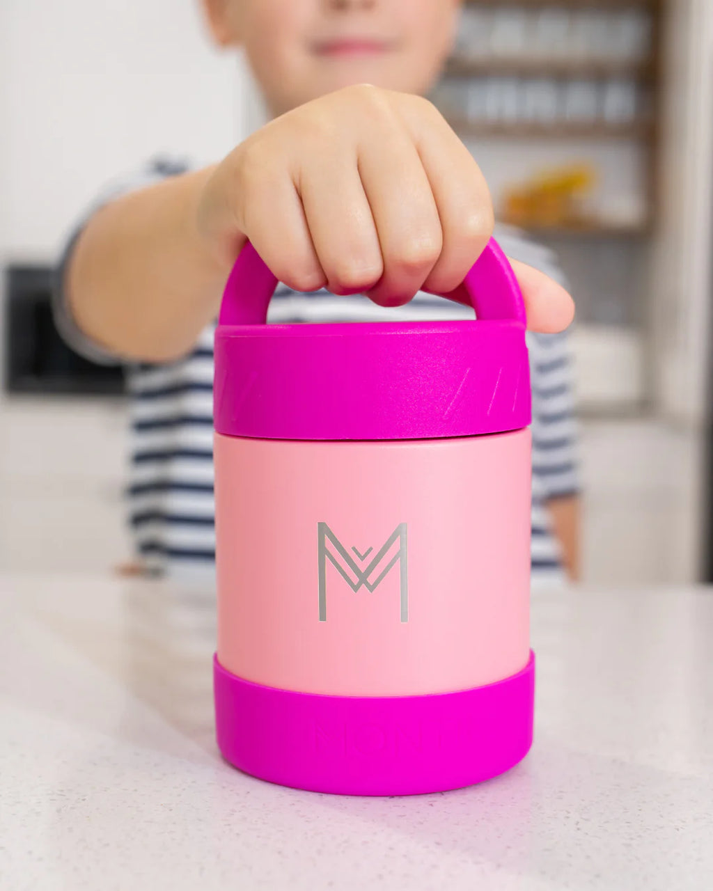 MontiiCo termoska na jedlo 400ml Jahoda