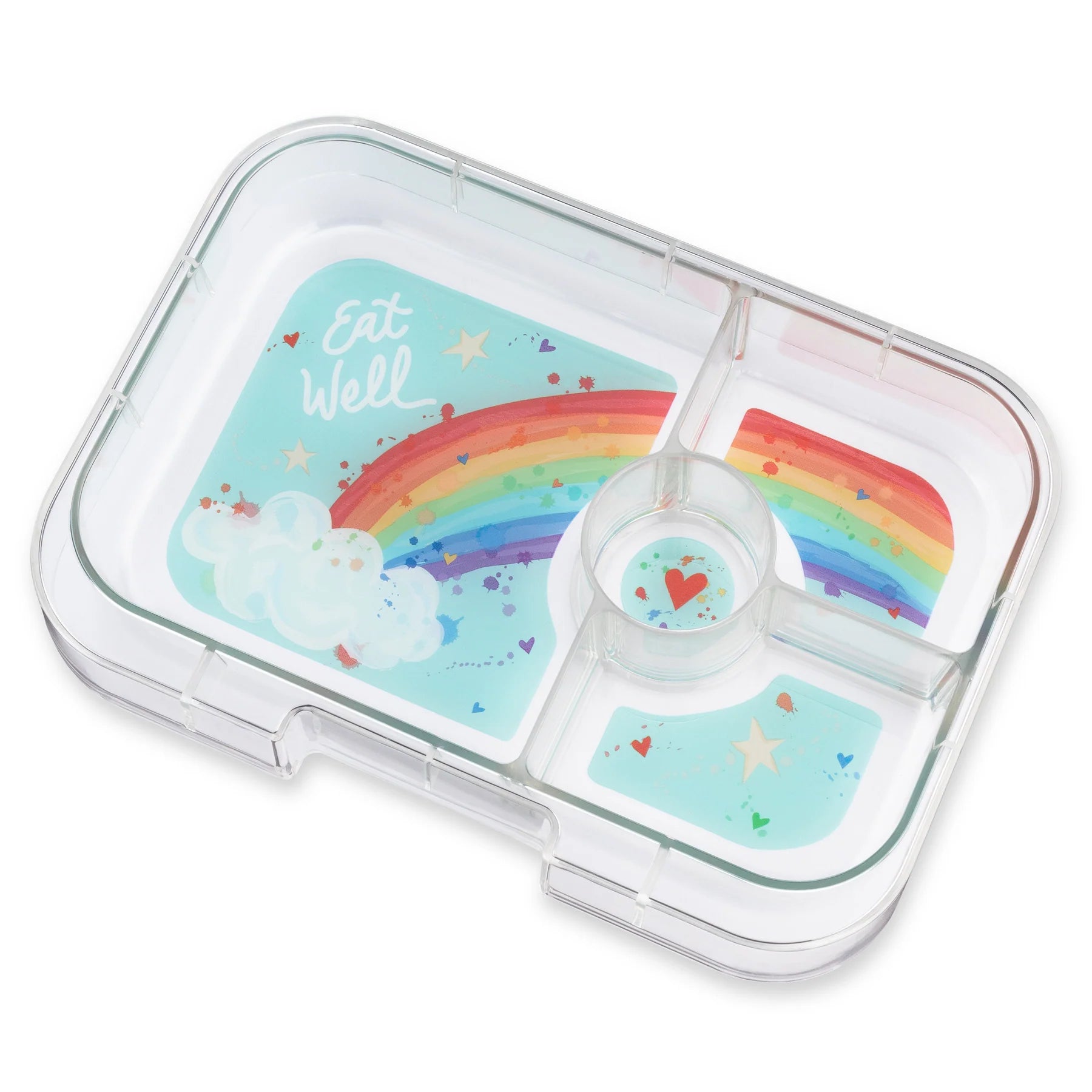 Yumbox Panino 4 oddelenia zahmlená voda Dúha
