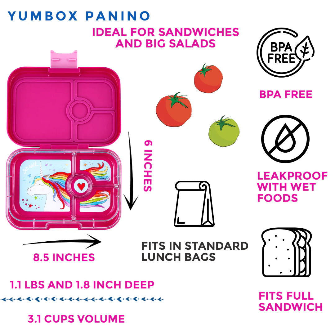 Yumbox Panino 4 oddelenia purpurové malibu (Jednorožec)