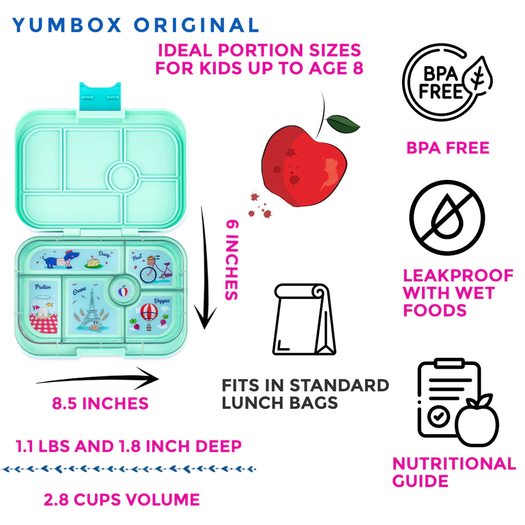Yumbox Original 6 oddelení kľudná voda Paríž