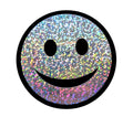 Trblietavá vodeodolná nálepka Smiley