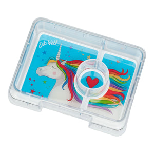Yumbox Snack 3 oddelenia fialová - jednorožec