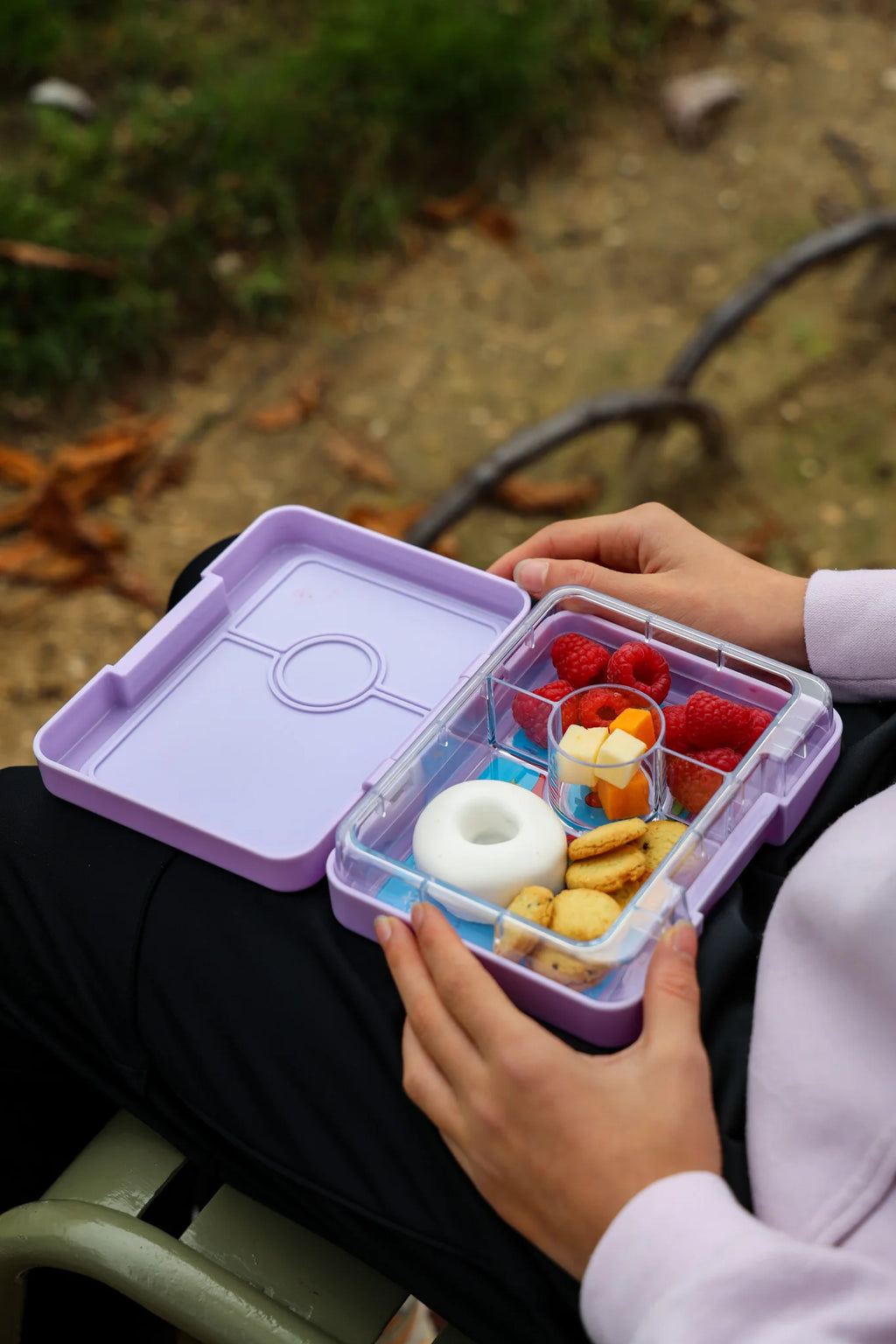 Yumbox Snack 3 oddelenia fialová - jednorožec