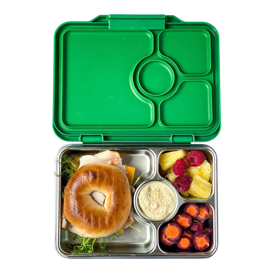 Yumbox Prêt  nerez 4 oddelenia - zelená