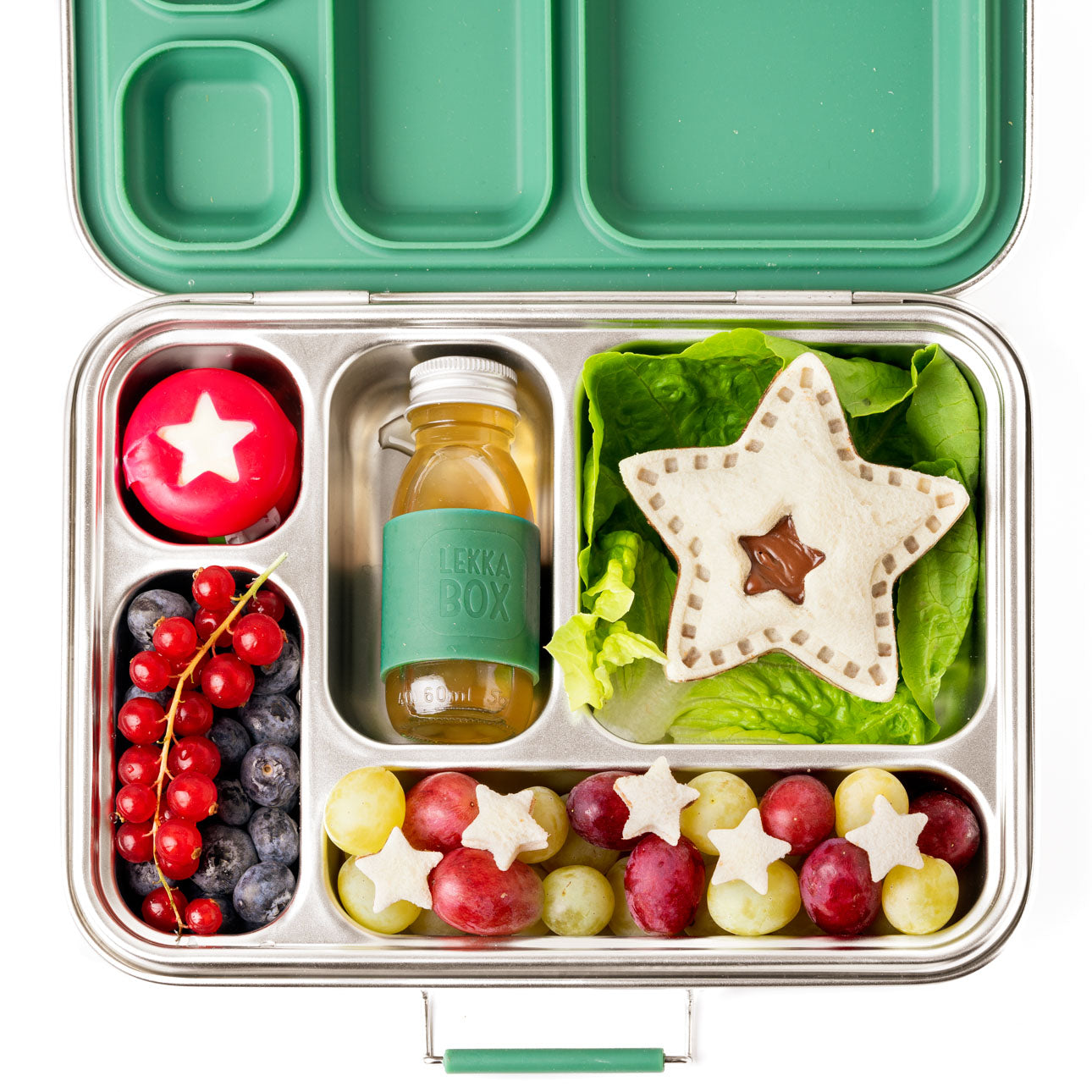 Sada 2 tvorítok Lekkabox na plnené sendviče - hviezda a kvietok