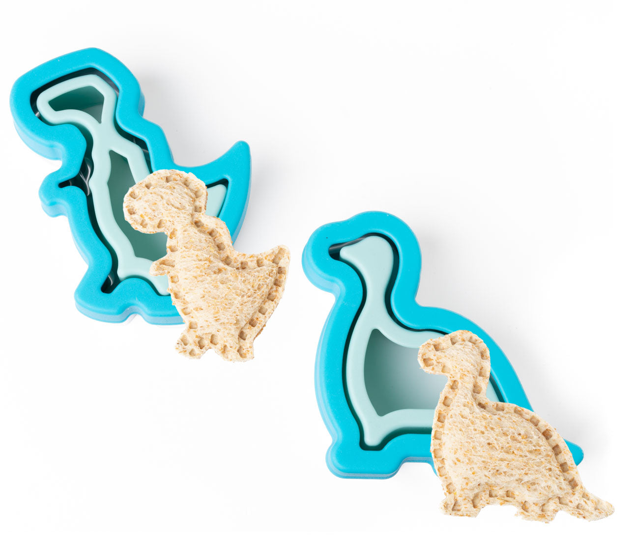 Sada 2 tvorítok Lekkabox na plnené sendviče - dinovia