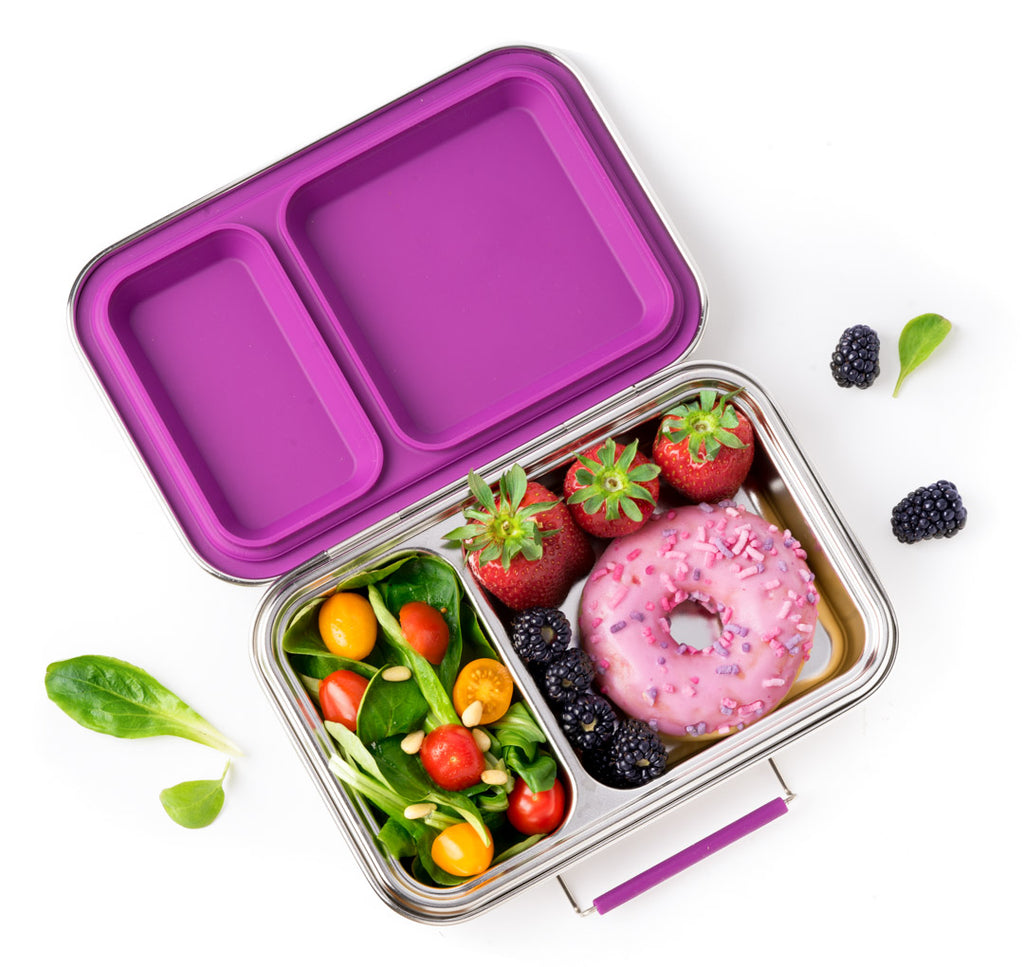 Lekkabox DUO - nerezový box s 2 oddeleniami - lesné ovocie