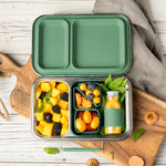 Načítať obrázok do zobrazovača galérie, Lekkabox DUO - nerezový box s 2 oddeleniami - les
