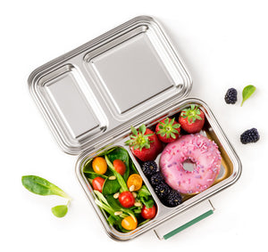 Lekkabox DUO - nerezový box s 2 oddeleniami - les