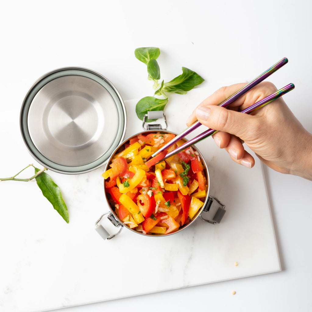 Lekkabox Stix - mini nerezové paličky - dúhové