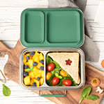 Načítať obrázok do zobrazovača galérie, Lekkabox DUO - nerezový box s 2 oddeleniami - les

