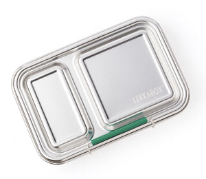Lekkabox DUO - nerezový box s 2 oddeleniami - les