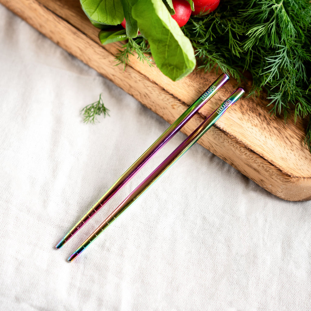 Lekkabox Stix - mini nerezové paličky - dúhové