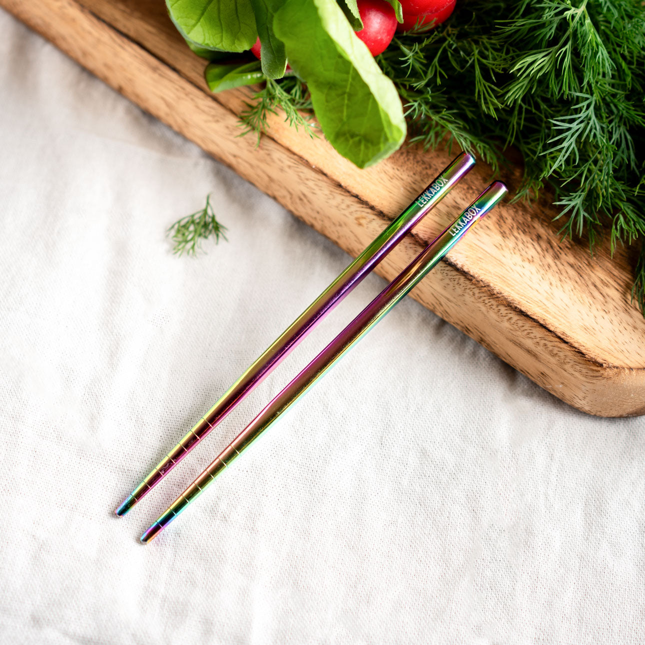 Lekkabox Stix - mini nerezové paličky - dúhové