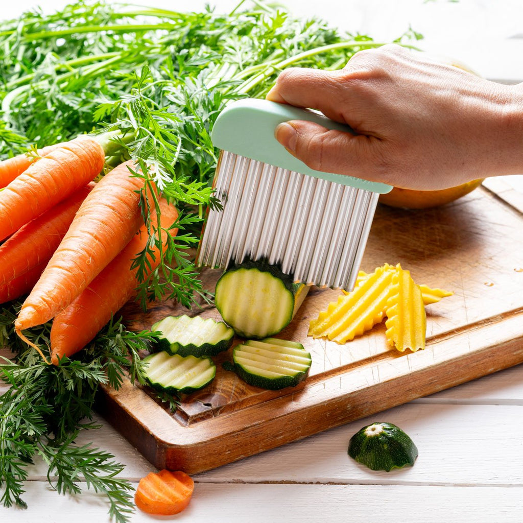 LEKKABOX® vlnkový krájač – strieborný