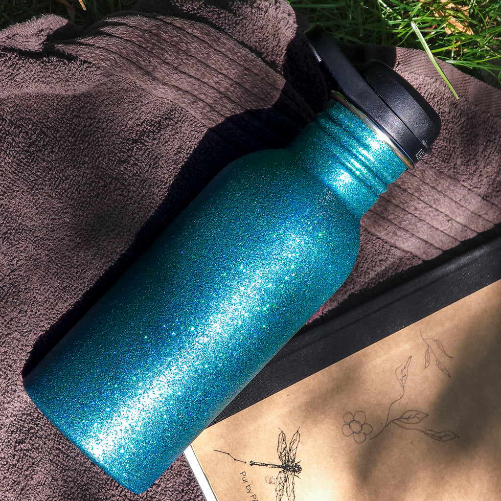 Športové free flow viečko pre všetky fľaše Lekkabox - čierna