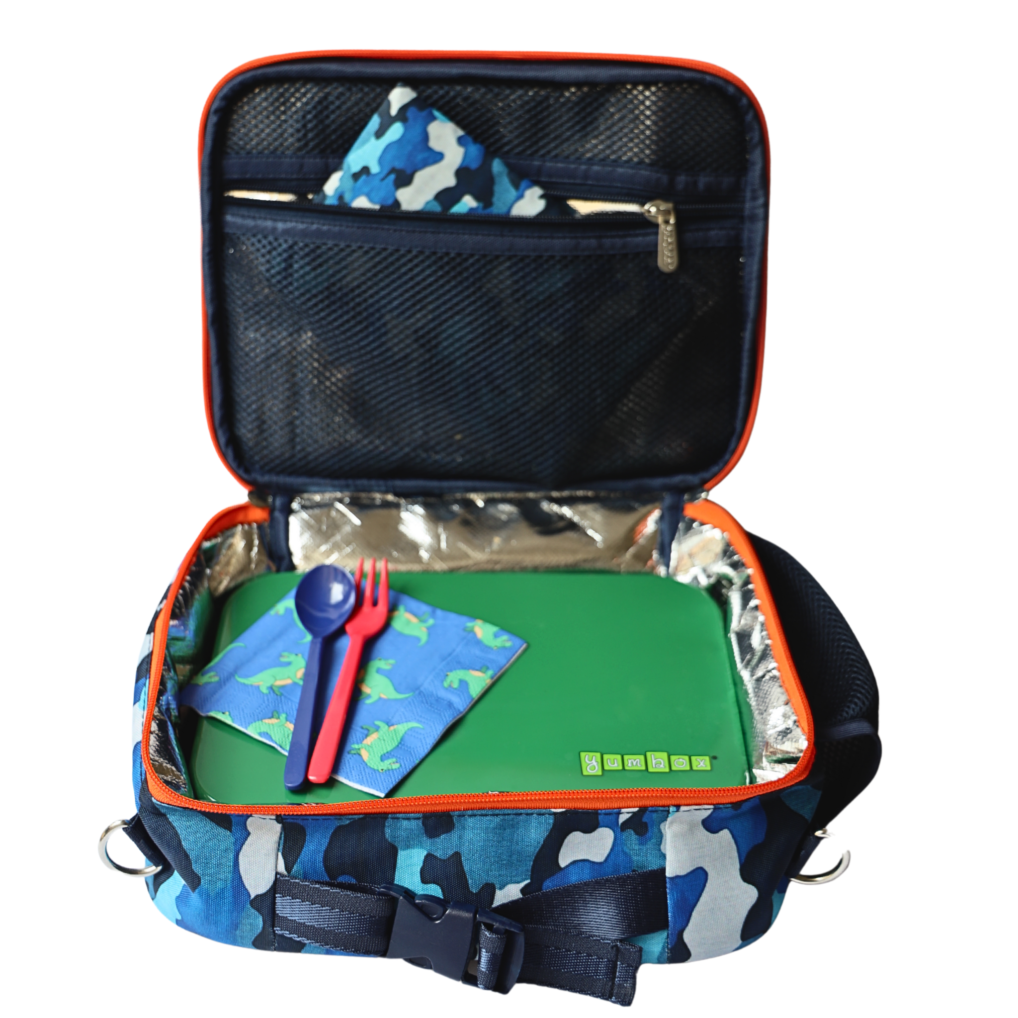 Yumbox termo izolačná taška na lunchbox s popruhom  - Kamufláž