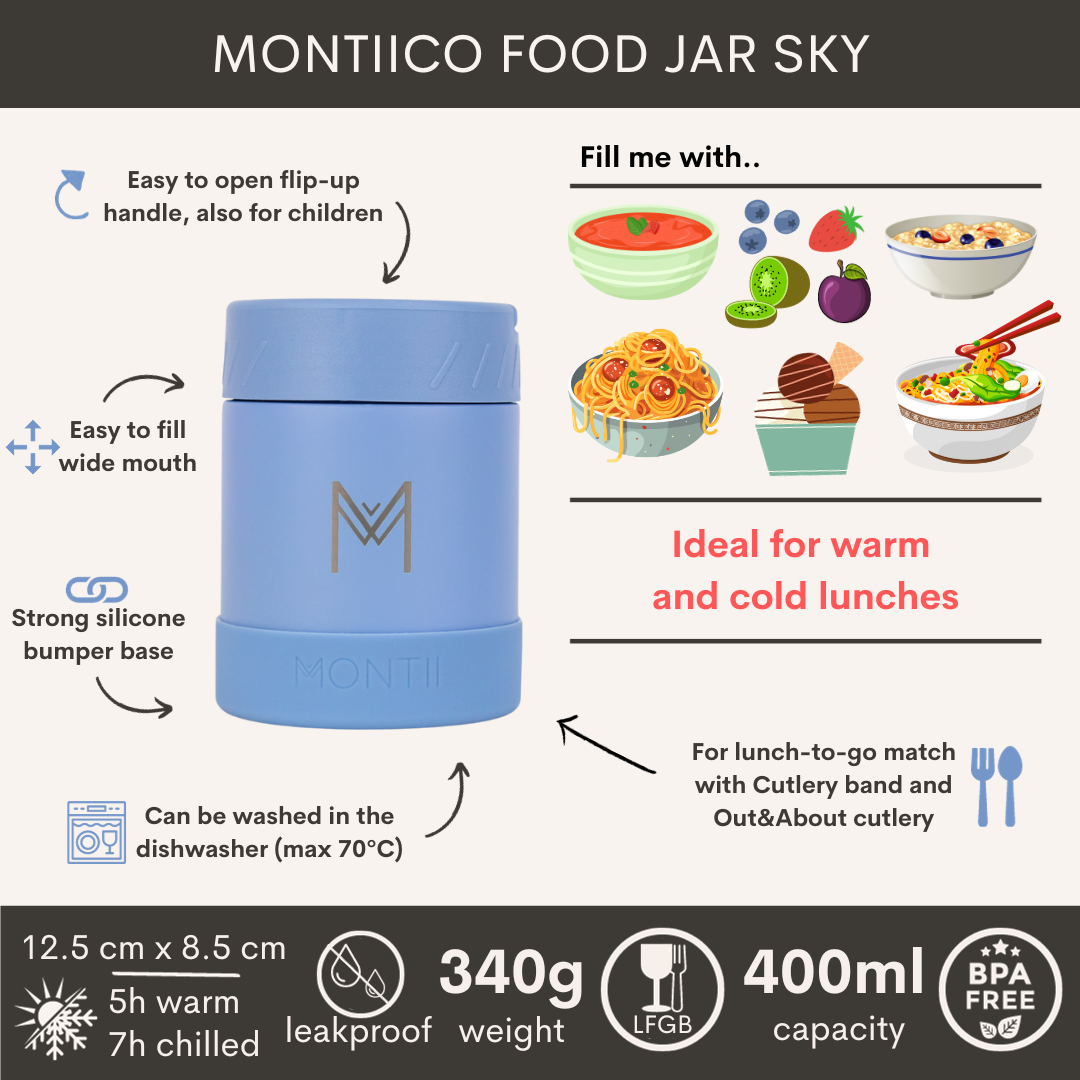 MontiiCo termoska na jedlo 400ml Nebo