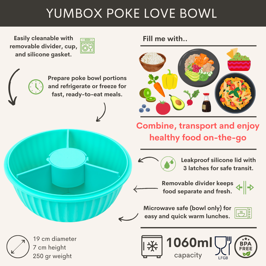 Yumbox Poke Bowl - aqua
