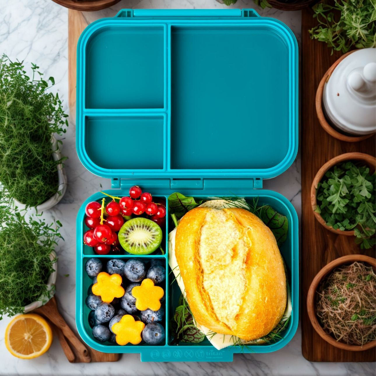 Lekkabox  MINI  Classic - petrolejová