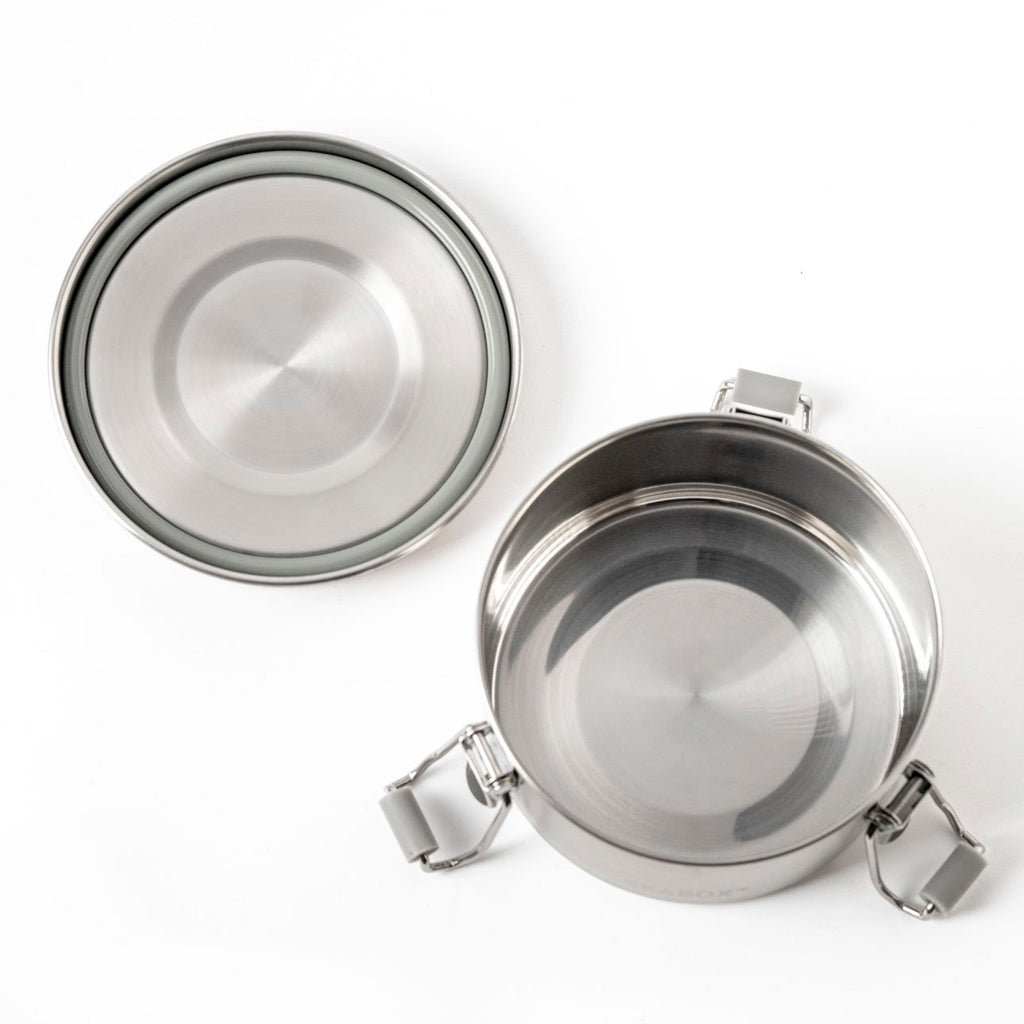 Nepriepustná nerezová dóza Lekkabox Clipsy 400ml - strieborná