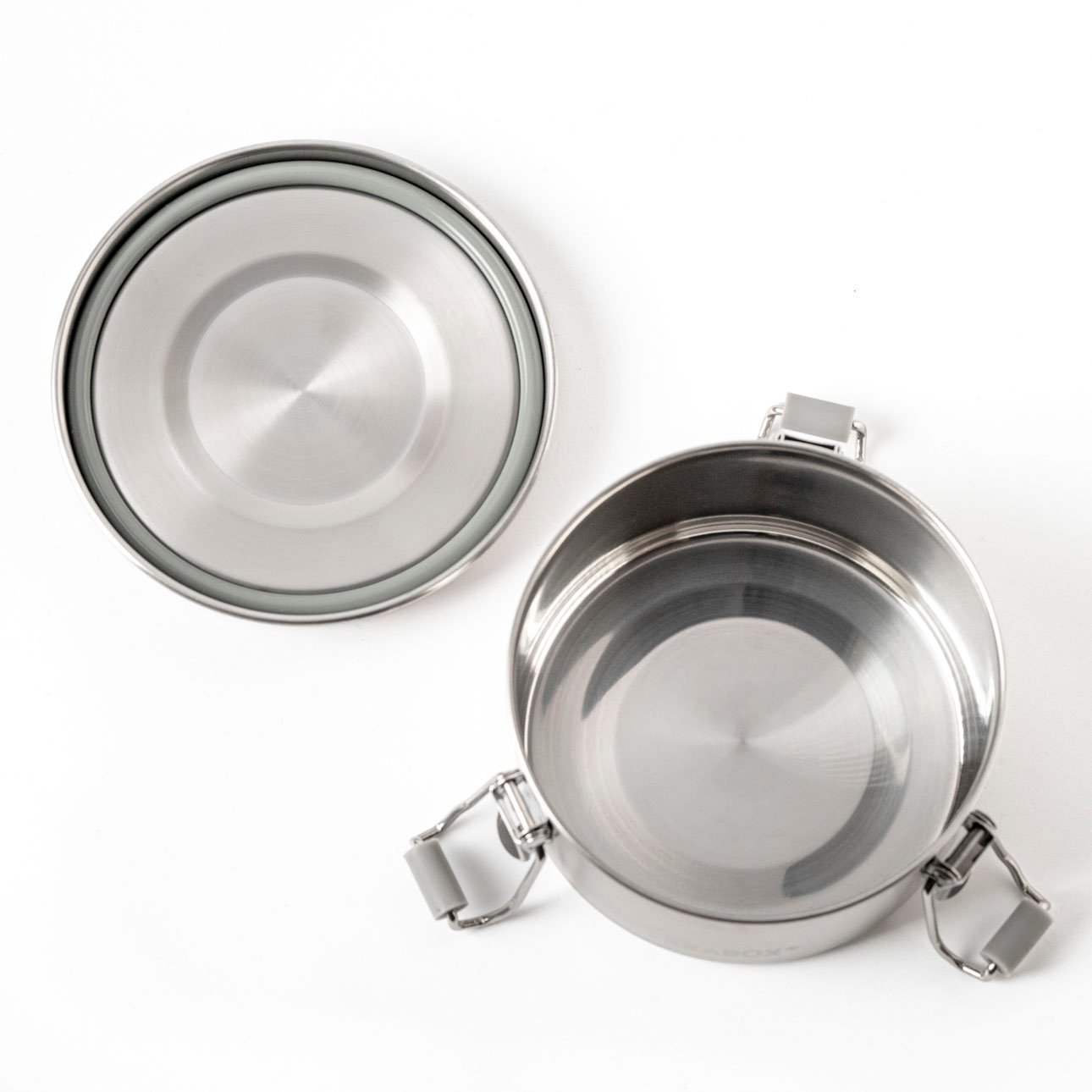 Nepriepustná nerezová dóza Lekkabox Clipsy 400ml - strieborná