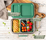 Načítať obrázok do zobrazovača galérie, Lekkabox DUO - nerezový box s 2 oddeleniami - les
