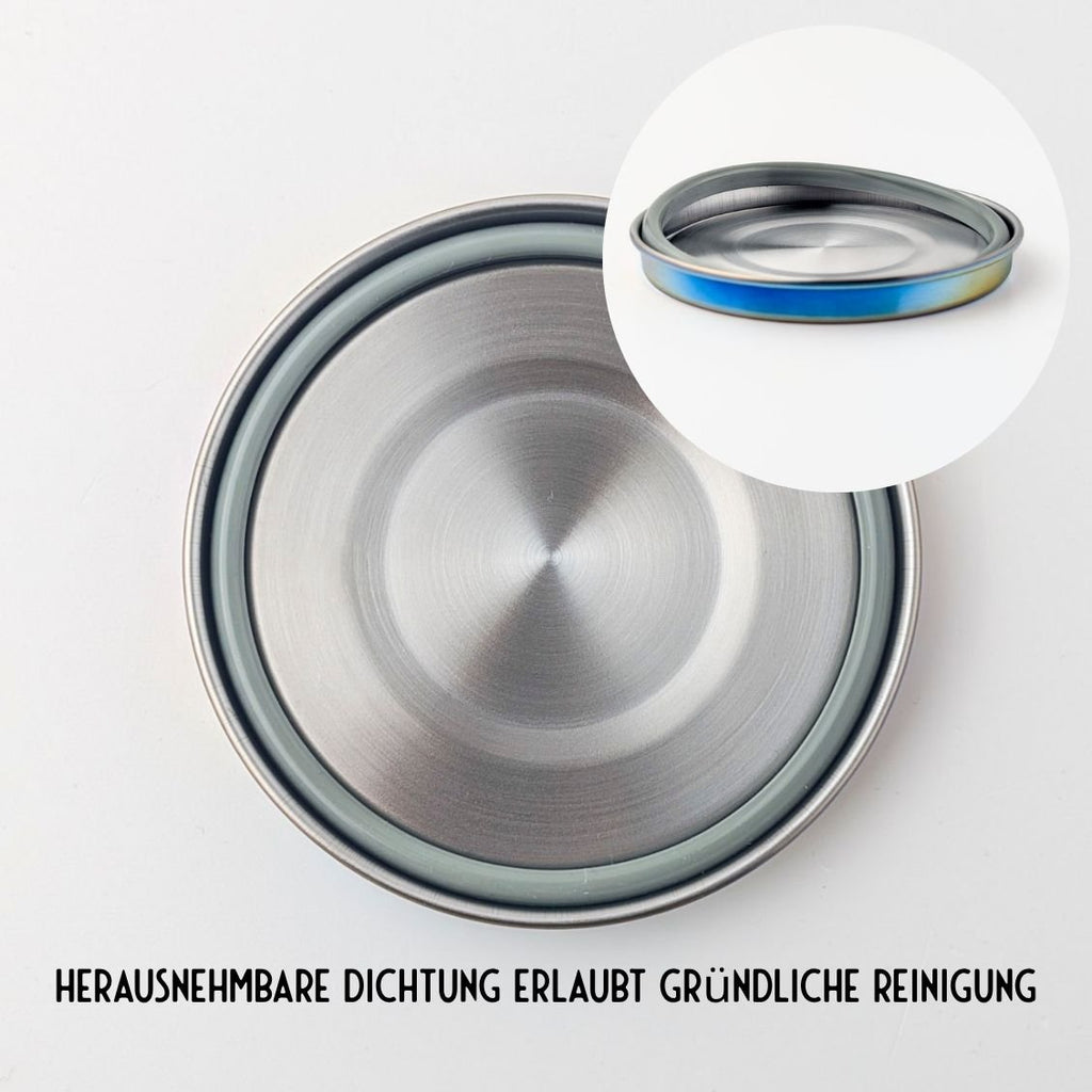 Nepriepustná nerezová dóza Lekkabox Clipsy 400ml - dúhová