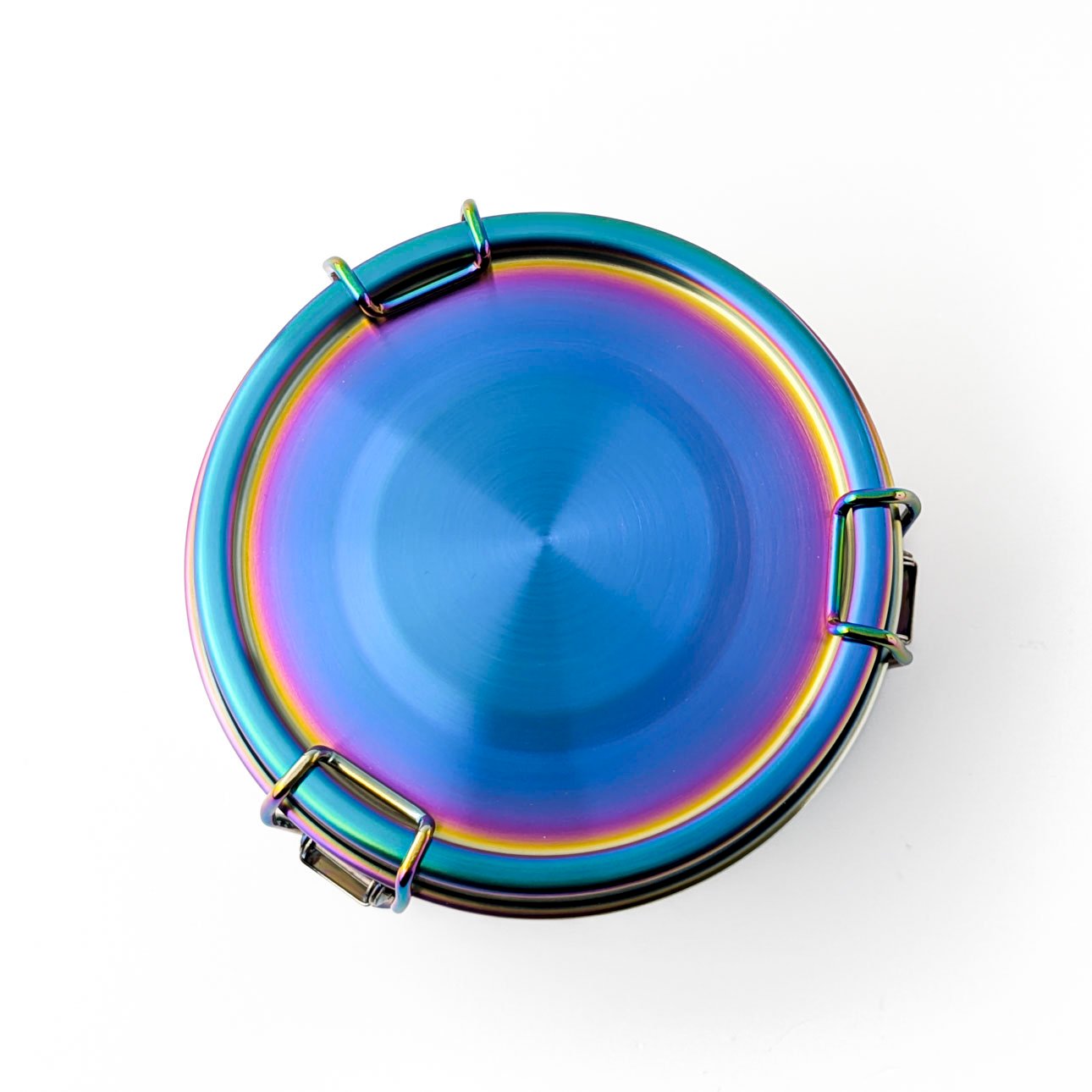 Nepriepustná nerezová dóza Lekkabox Clipsy 400ml - dúhová