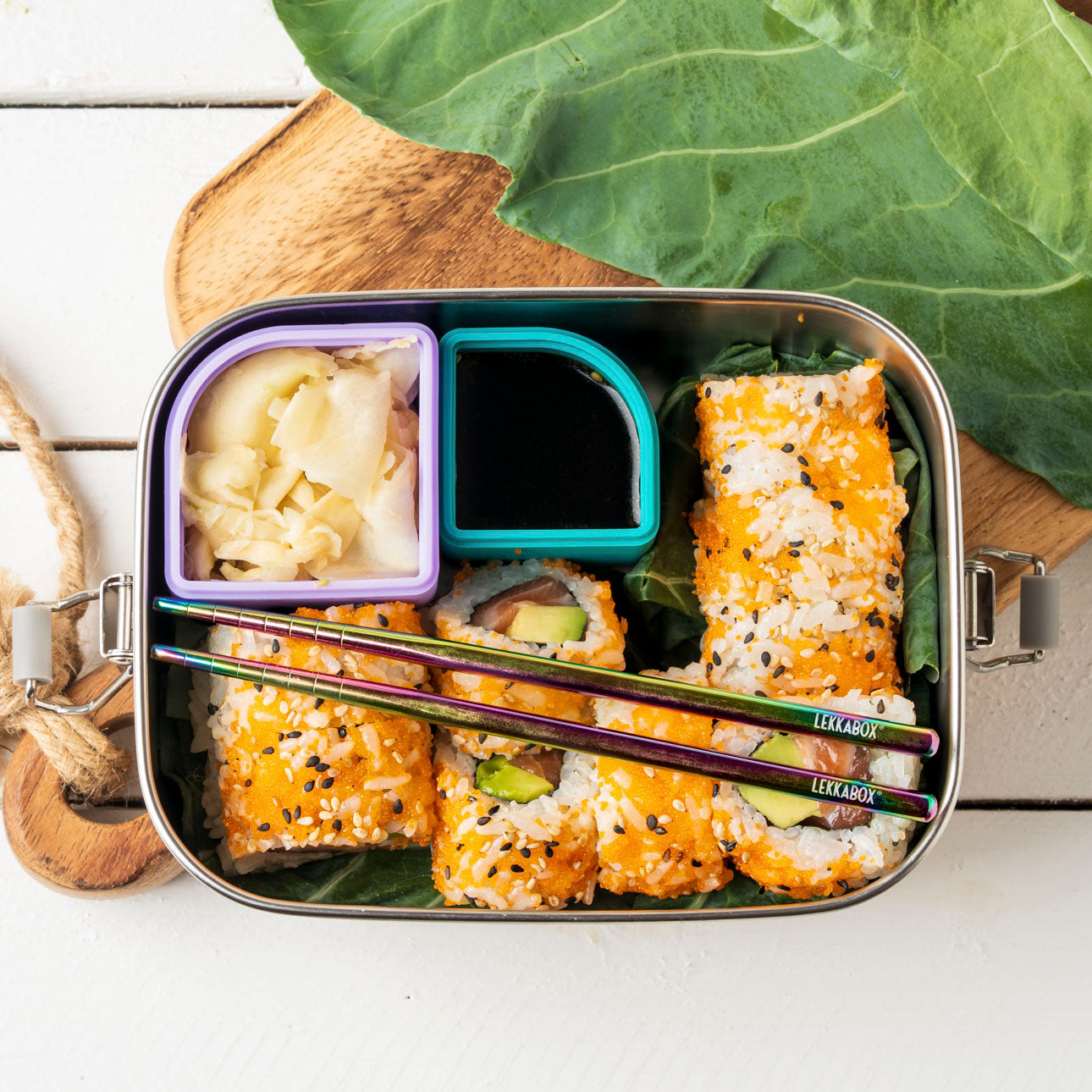 Lekkabox Stix - mini nerezové paličky - dúhové